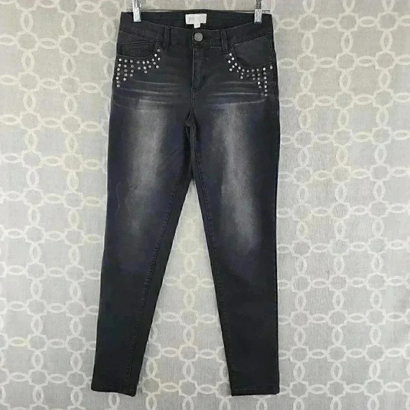 Jolt Studded Skinny Black Women's Jeans 27 - Picture 1 of 10